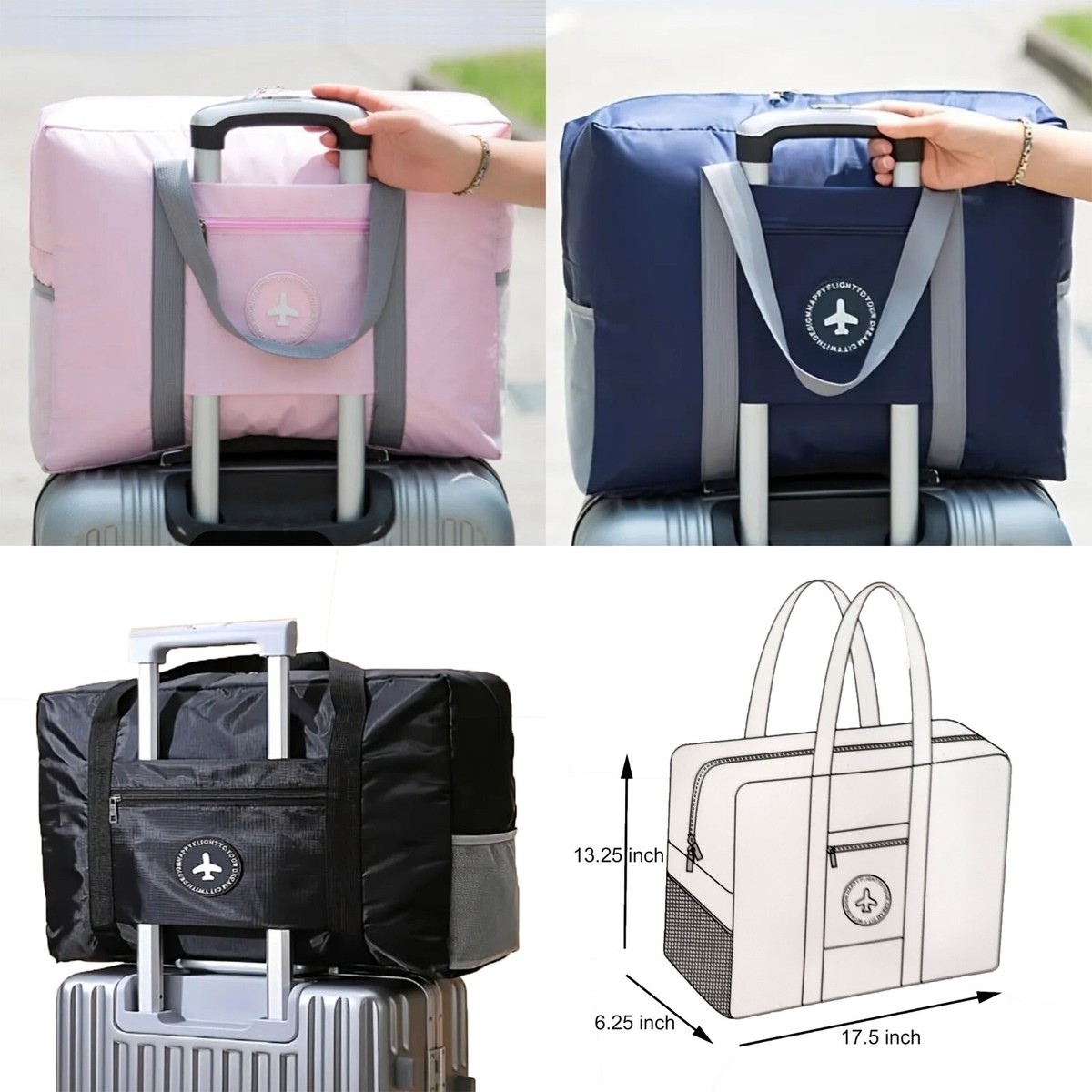 Lightweight Travel Duffle Bag for Carry-on Check-in Luggage Durable  Waterproof