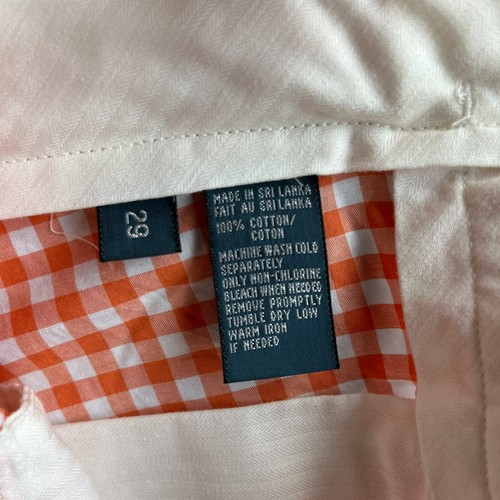 NUOVO Polo Ralph Lauren pantaloncino uomo 29 arancione Gingham check chino suffield golf - Foto 4 di 7