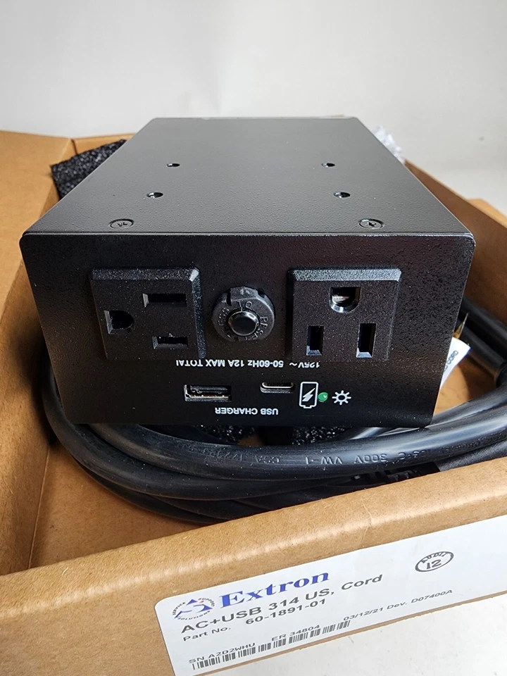 Extron AC+USB 314 US Power Adapter 60-1891-01 Open Box No Manual - Image 4 of 4