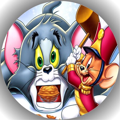Tortenaufleger Geburtstag Party Tortenbild Fondant Oblate Tom und Jerry T9