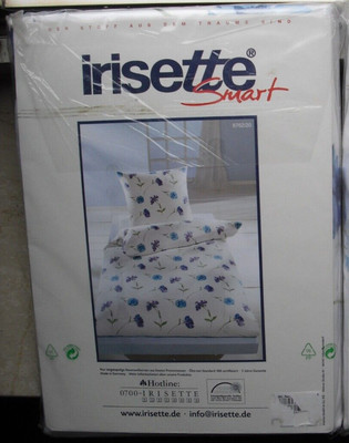  Irisette Mako Jersey Bettwäsche 155x200 cm 80x80 cm bügelfrei !!!