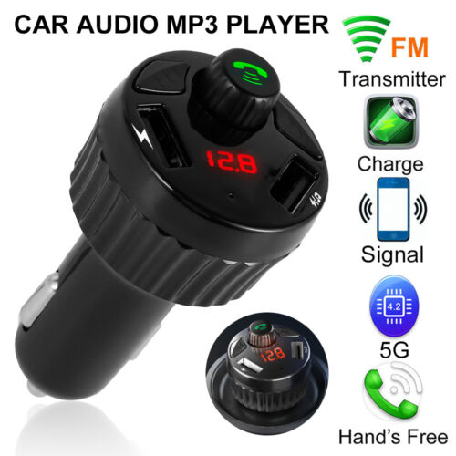 Car Bluetooth FM Transmitter Wireless Bluetooth 5.0 FM Radio Adapter with FaUwa - Picture 1 of 11