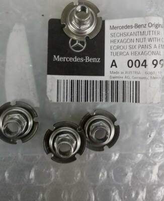 Genuine Mercedes-Benz Hexagon Nut W Collar 004-990-00-50 Qty.4 | eBay