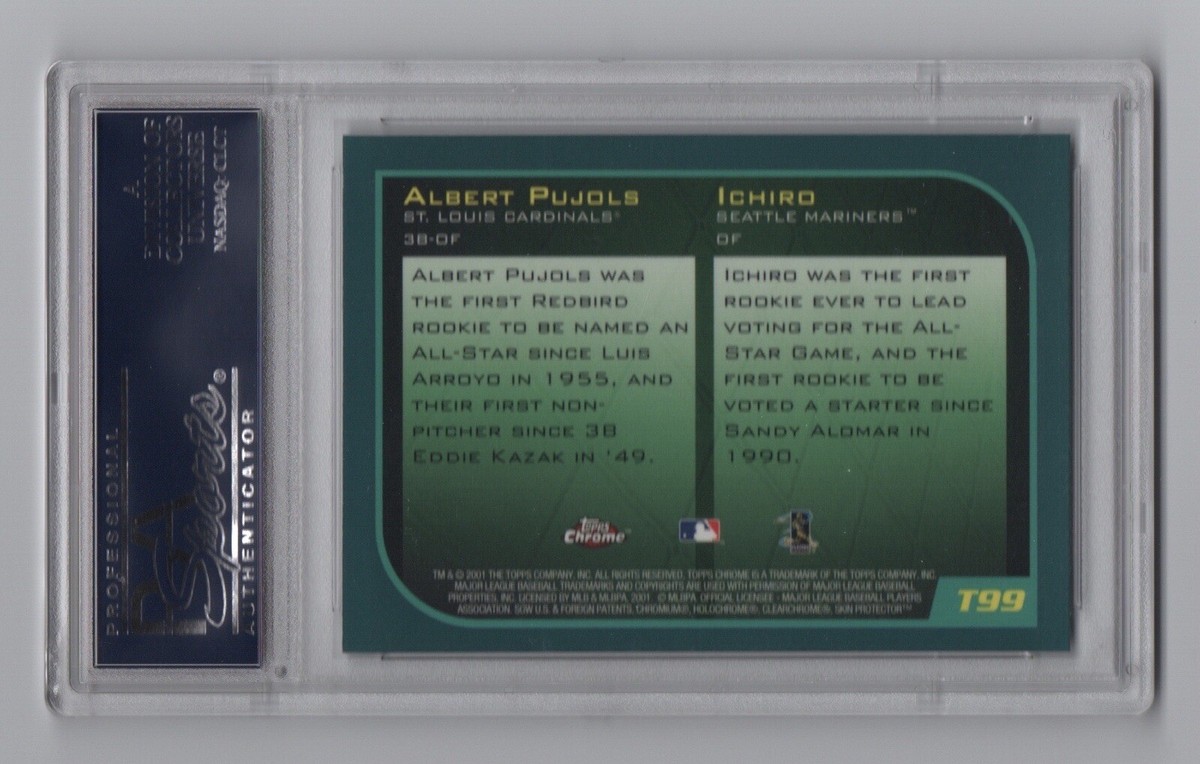 その他 MLB ichiro&pujols rookiecard !!!!!chrome PSA 10 GEM MINT Topps Chrome Traded Albert Pujols Ichiro