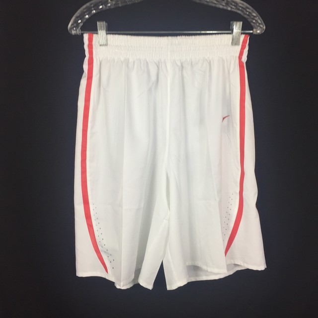 New NIKE Women's Small Possession Hyperelite Stock Basketball Shorts White Red for sale online