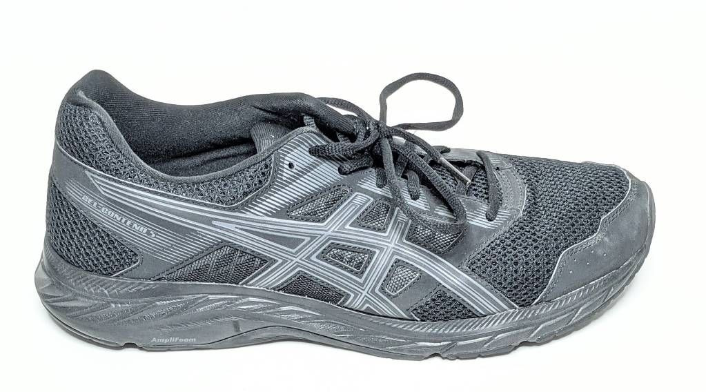 Asics Mens Gel-Contend Running Shoes Black 1011A256 Lace Up Low