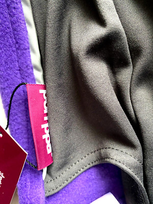 Jumppa Hundepullover Pomppa Pullover Pommpa Kragen violett lila grau Gr. 31cm