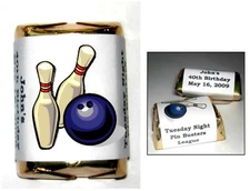 120 BOWLING CANDY WRAPPERS PARTY FAVORS