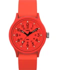 New Unisex Timex MK1 Orange Easy Reader 50m W/proof 36mm Watch TW2W91300