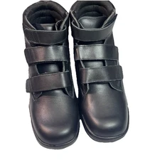 Apex Ambulator Shoes BV4200M Men's 4" Ankle Boot, size 10 Wide, Hook & Loop NWOB