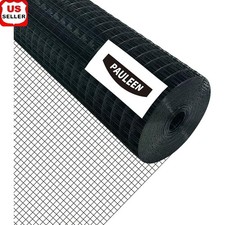 Black Hardware Cloth 24"x50' 16Gauge PVC Coated Steel Wire Mesh Fencing New