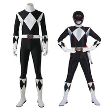 Zyuranger Black Ranger Cosplay Costume Superhero Outfit