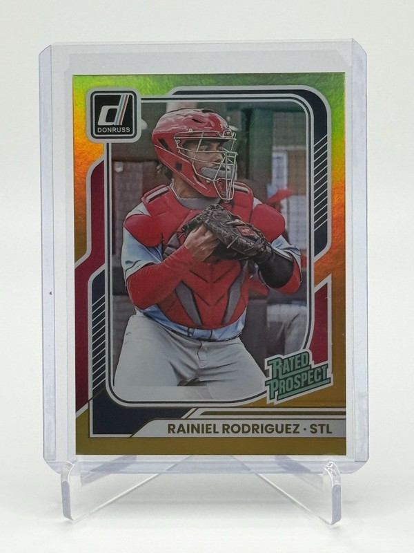 2026 Panini Donruss Baseball Rated Prospect Rainiel Rodriguez 4/10 Cardinals