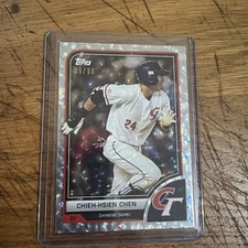 2023 Topps World Baseball Classic Chieh-Hsien Chen Cracked Ice Foil #69/99 WBC