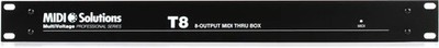 MIDI Solutions MultiVoltage T8 1-in 8-out MIDI Through Box