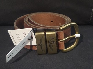 Rm Williams Goodwood Belt Tan Size 36 New 1 1/2 Wide