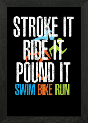 Stroke It Ride It Pound It Gerahmtes Wandbild Poster Leinwanddruck Bild