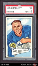 1952 Bowman Large #85 Andy Robustelli Rams HOF RC Arnold PSA 5 - EX