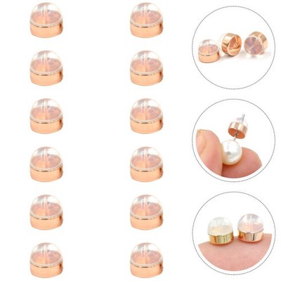 12 Pcs Ohrstecker-verschlüsse Ohrringverschlüsse Ohrhaken Für Ohrringhalter