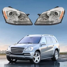 Halogen Headlights For 2007-2012 Mercedes-Benz GL350 GL450 GL550 Headlamps Pair
