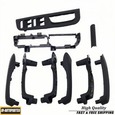 Door Grab Handle Cover Switch Bezel Kit Black For Volkswagen Passat B5 1998-2004