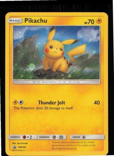 Pikachu - SM183 Holo Promo Sun & Moon Promo Pokemon Near Mint