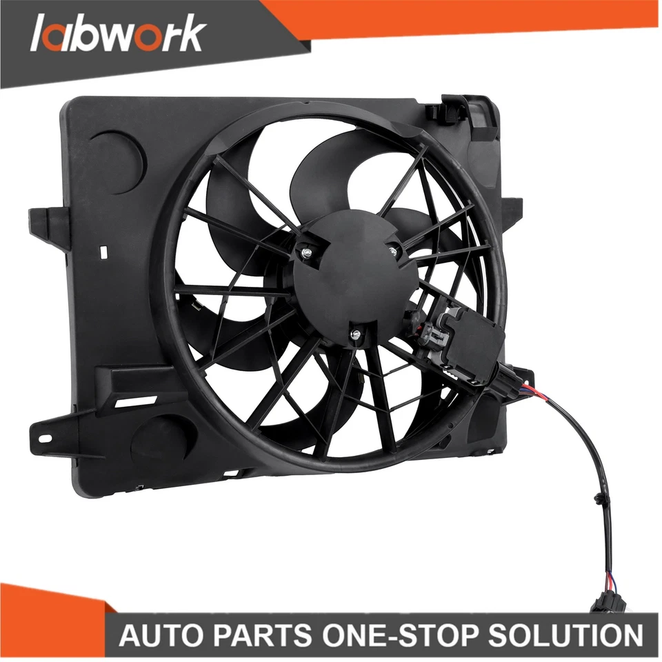 Conjunto de ventilador de refrigeración de laboratorio para Lincoln Town Car Mercury Grand Marquis 2003-05 Foto 3 de 4