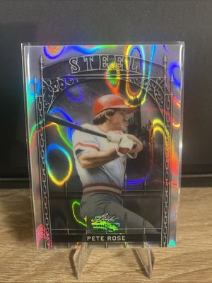 2024 Leaf Trinity Mega Box - Steel Pete Rose #S-56 Silver Lava 77/290