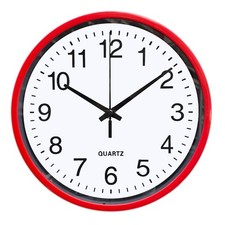 Round Wall Clock Bedroom Kitchen Wall Clock Quartz Arabic Numerals Home 20cm