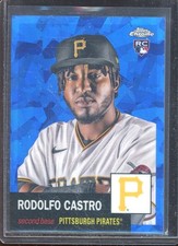 Rodolfo Castro 2022 Topps Chrome Platinum Blue Atomic Refractor #365 (54/100)