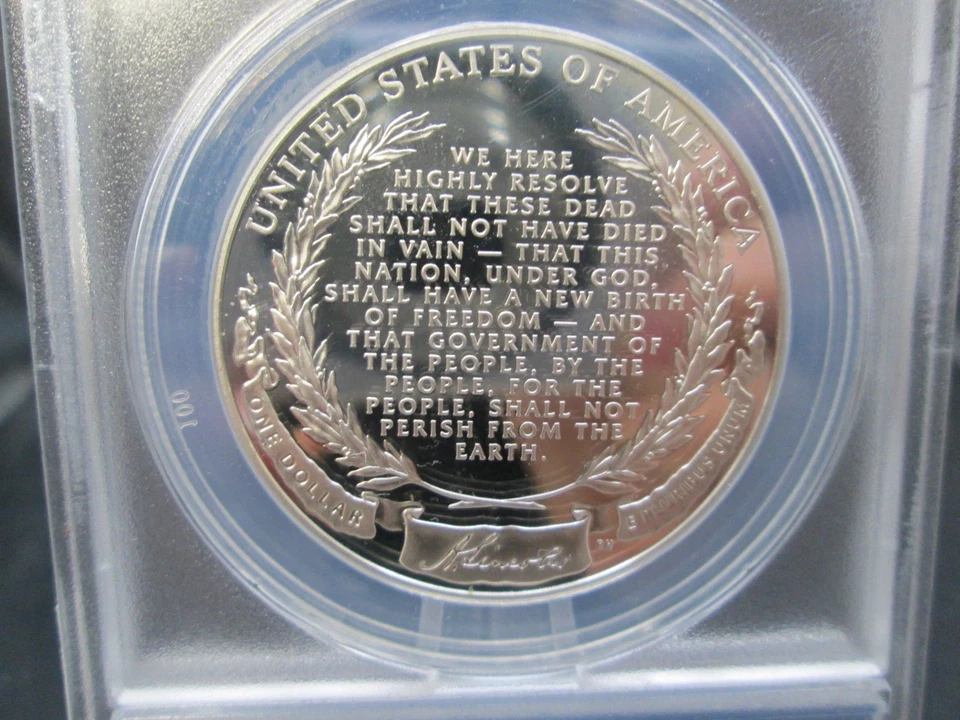2009 P US Lincoln Proof Silver Dollar Commemorative ANACS PR70 DCAM First Day - Image 3 of 4