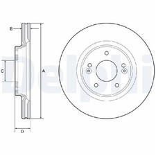 2x Bremsscheibe vorne für KIA Ceed CD Cerato 4 BD Niro 1 DE Optima JF id50810