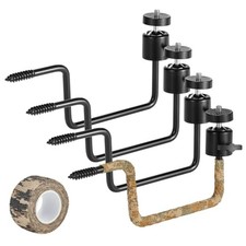 4 Pack Trail Camera Tree Mount Brackets 360 Adjustable 1/4in Thread Steel