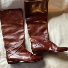 Vintage Joan And David Couture Women s BRITISH TAN Leather Boots Size 6.5/7