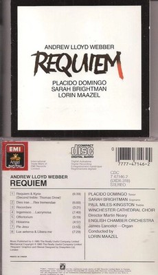 Requiem, Andrew Lloyd Webber, Very Good , audioCD