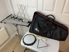 Vic Firth 32 Key Student Xylophone Backpack Carrying Case  Stand