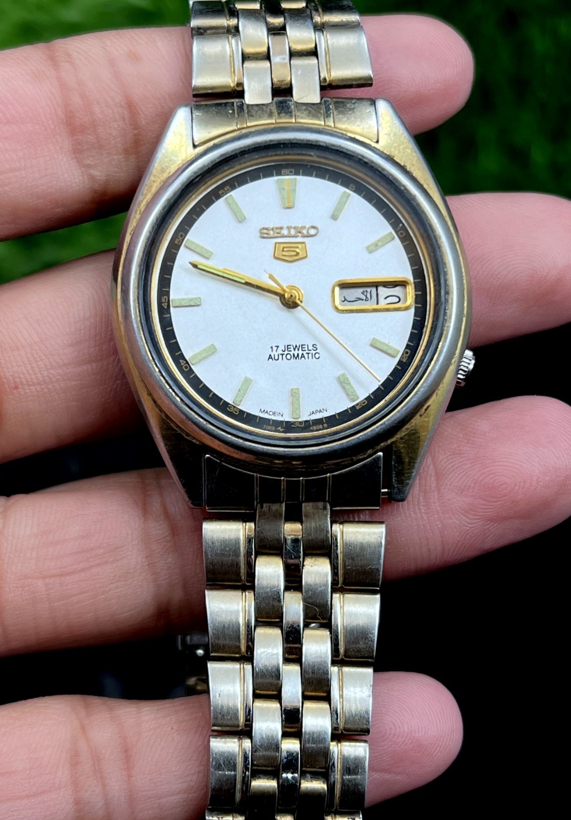 Watch 17 7S26-3040 Automatic Day 5 Japan Made Vintage Date Seiko Of Jewels Men - vintagewatches.pk