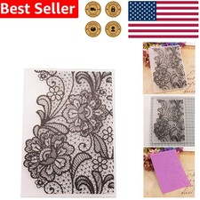 Big Flower Background Embossing Folder - Ideal for Invitations  Scrapbooks