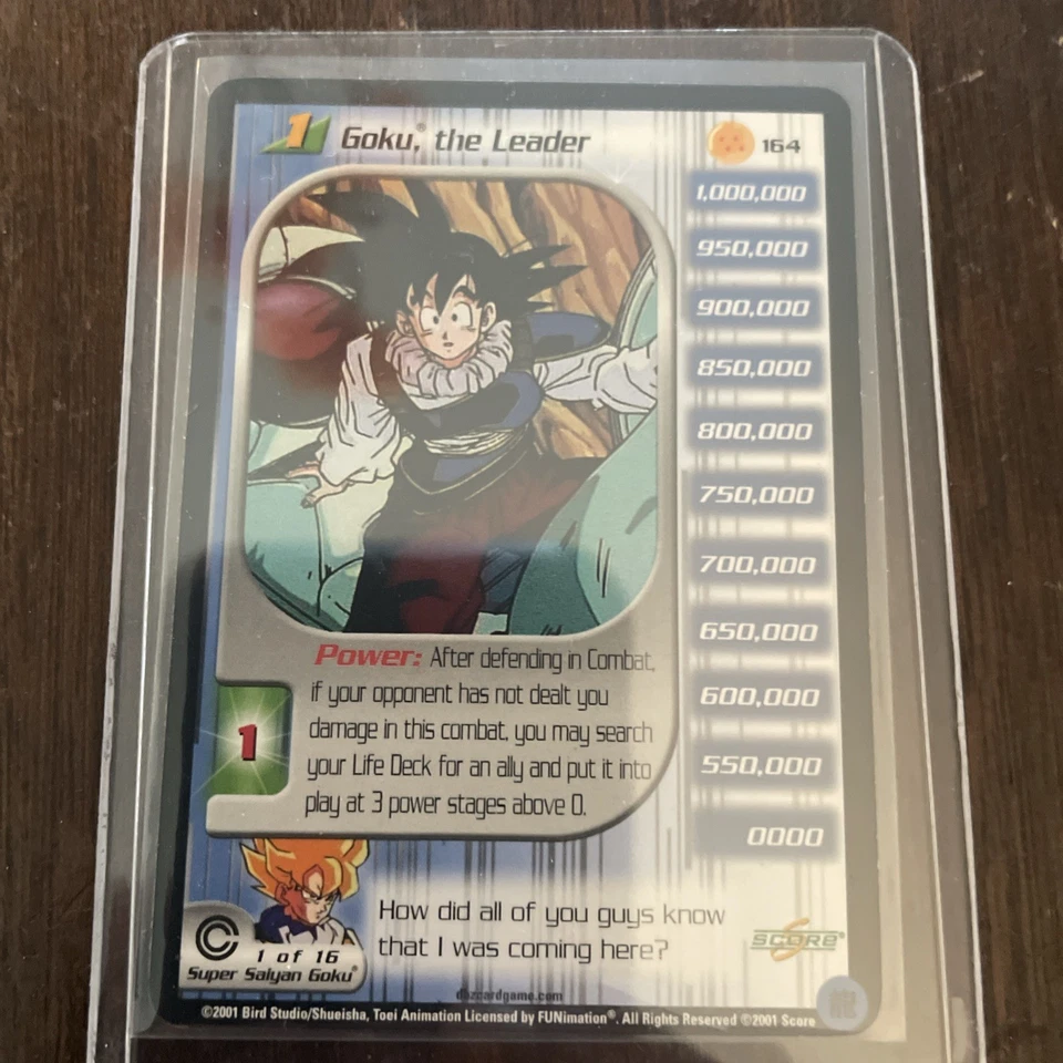 Limited Goku Trunks Saga Starter Set Personality Lv1-3 HT DBZ CCG Score Card  Z - Image 3 of 4