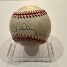 Raul Mondesi Signed ONLB Baseball w/ ROY 94 insc Los Angeles Dodgers READ