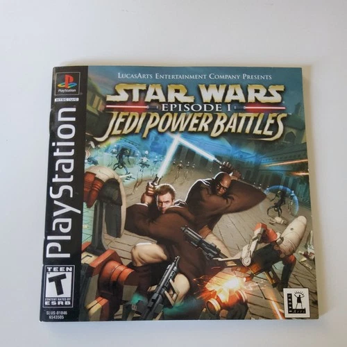 Star Wars Episode I Jedi Power Battles (Sony PlayStation 1 PS1, 2000) CIB