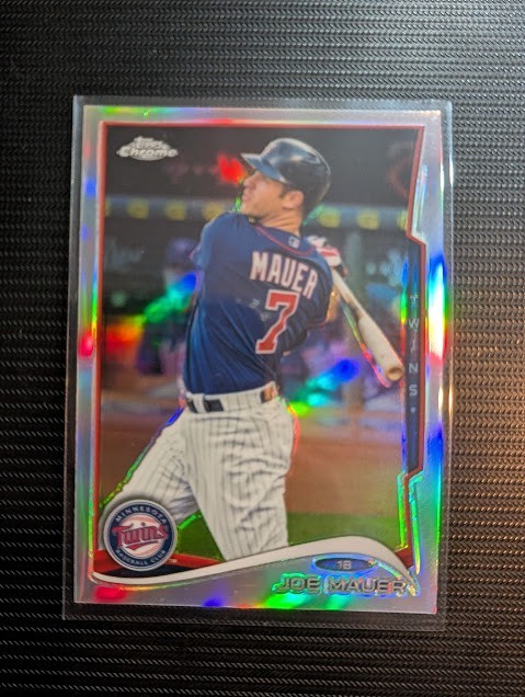 2015 Topps Chrome Refractor #4 Joe Mauer TWINS!