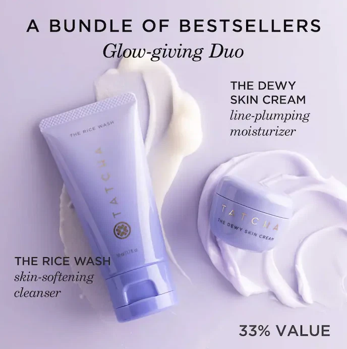 Мини-дуэт Tatcha The Rice Wash & Dewy Cleanse & Hydrate ~ НОВЫЙ В КОРОБКЕ ~ ПОДЛИННЫЙ - Изображение 2 из 4