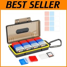 SD/SDXC/SDHC Card Carrying Case - Water-Resistant  Durable