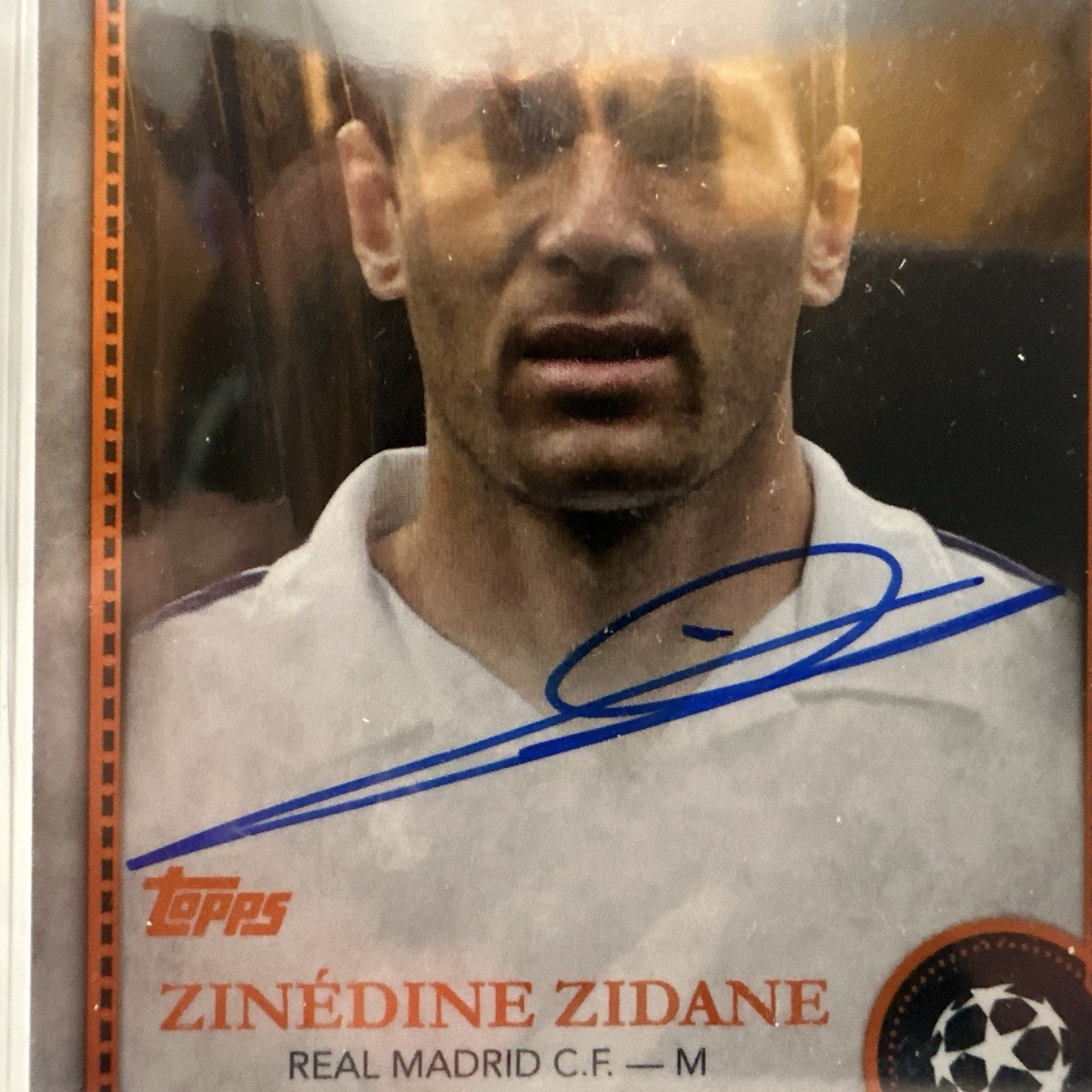Zinedine Zidane ジダン　直筆サイン　Topps Chrome 2024-25 Topps Chrome UEFA Zinedine Zidane Marks Of
