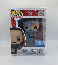 Jacob Fatu "Samoan Werewolf" AUTOGRAPH Signed WWE Wrestling 202 Funko Pop JSA B