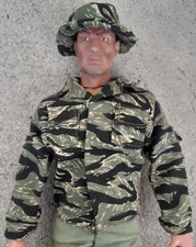 21st Century Toys Ultimate Soldier 1/6 Vietnam Tiger Stripe Shirt and Boonie Hat