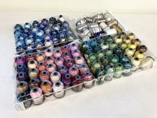 LOT OF 100 Spools - 1000M/Spool Embroidery Machine Thread Polyester Multicolor