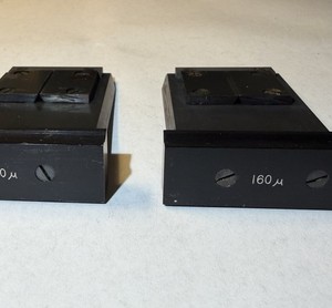 Precision Optical Slit Assemblies 80µm + 160µm Pair w/ Cases Optical Bench