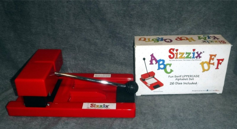 Provo Craft Sizzix Die-Cutting Machine With 4 Full Set of Upper Case Letters